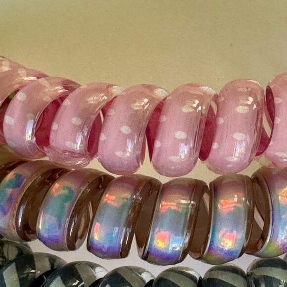 VERA BRADLEY SPIRAL HAIR ELASTICS:NWT SWEET WILDFLOWERS or HAPPY HYDRANGEAS - Picture 12 of 14